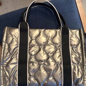 Lulla Collection Pewter Puffy Bag